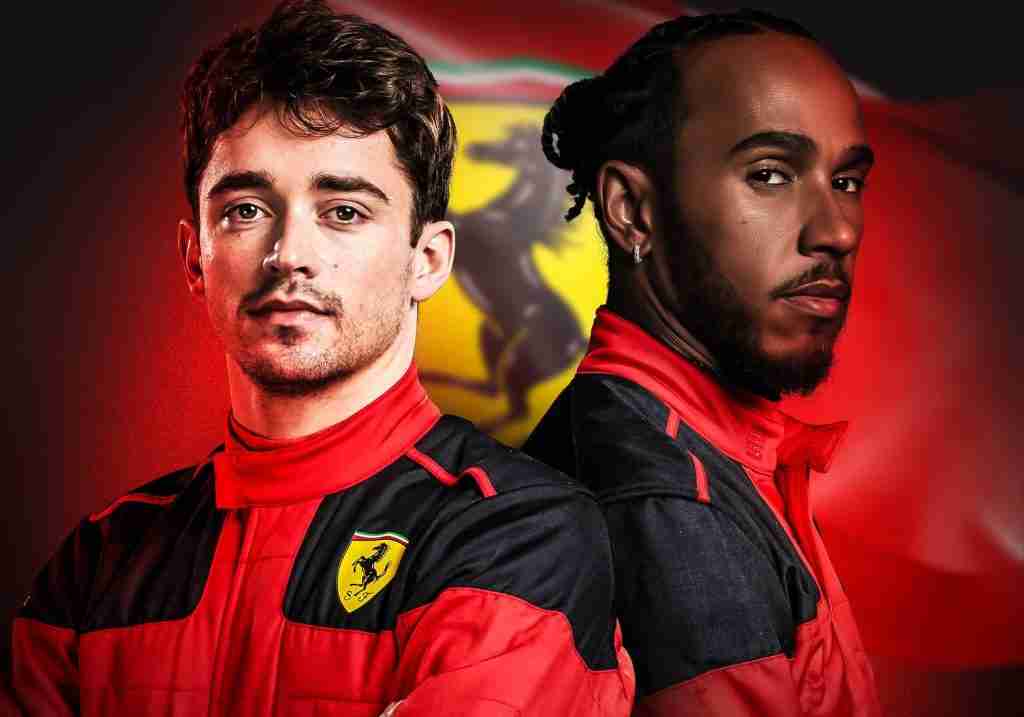Leclerc e Hamilton escalação da Ferrari 2025 |  X.com @F1
