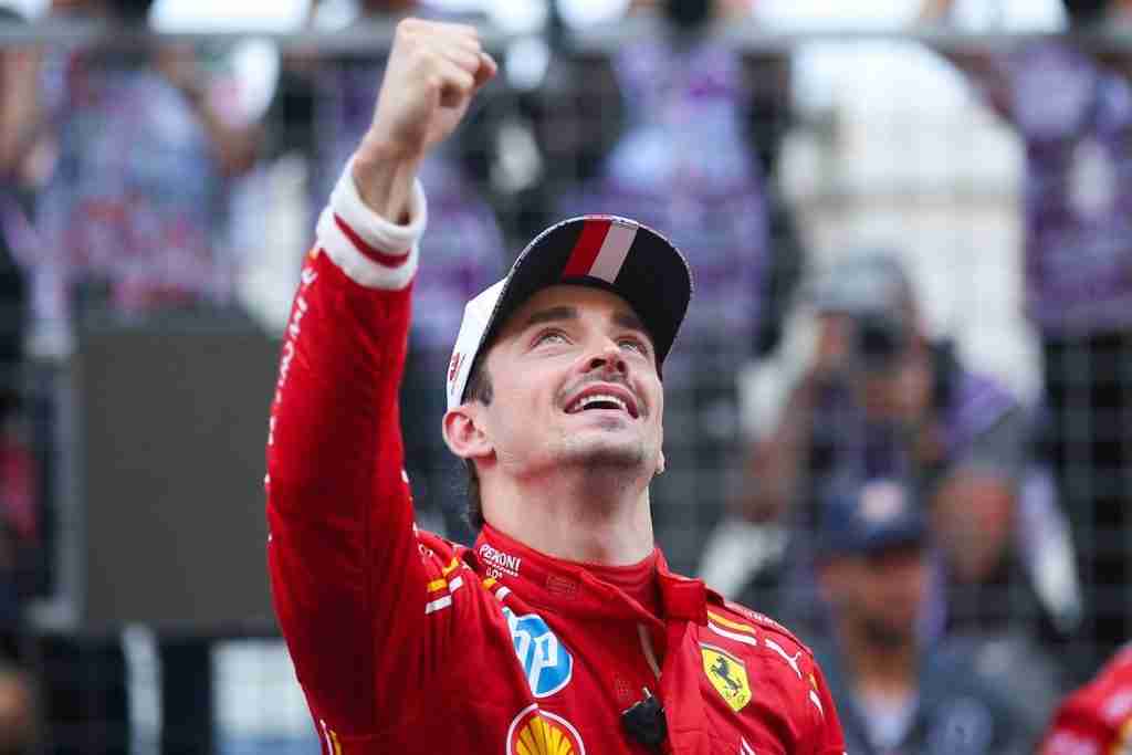 Charles Leclerc após vencer o GP de Mônaco de 2024 |  Assessoria de Imprensa da Scuderia Ferrari