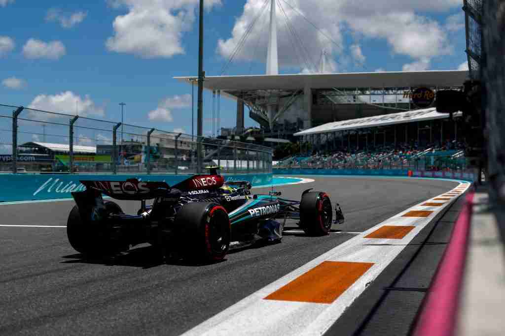 Lewis Hamilton na pista do GP de Miami de 2024 |  Jiri Krenek/Mercedes F1 Team