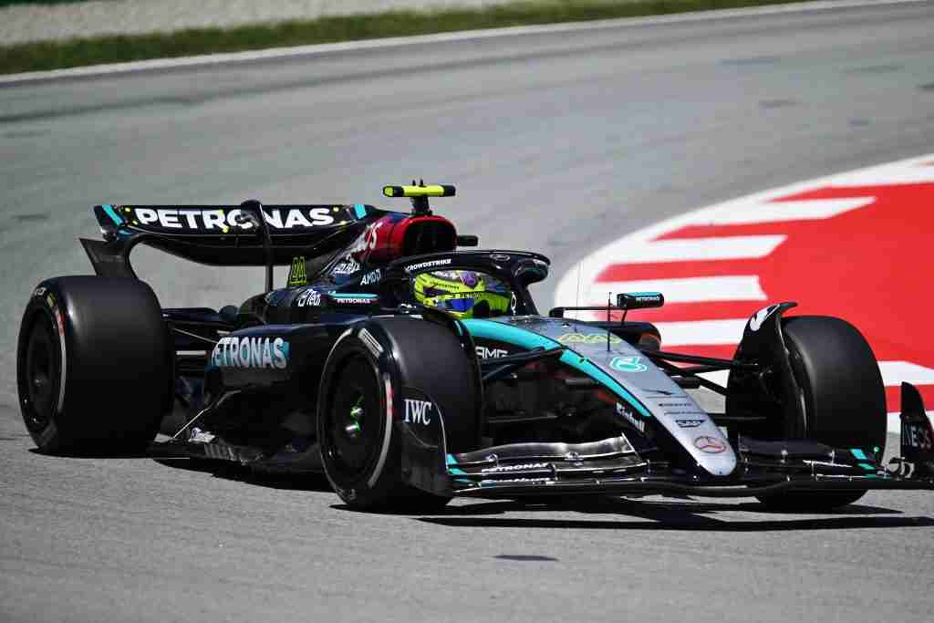 Lewis Hamilton durante o fim de semana do GP da Espanha de 2024 |  Mercedes