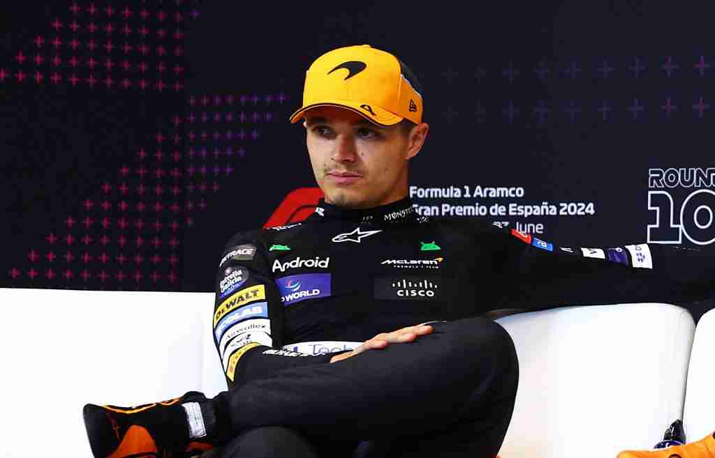 Lando Norris da McLaren após o Grande Prêmio da Espanha de 2024 | Getty Images / Red Bull Content Pool